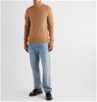 AMI - Knitted Rollneck Sweater - Brown