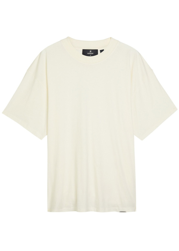 Photo: Represent Initial Embroidered Cotton T-shirt White