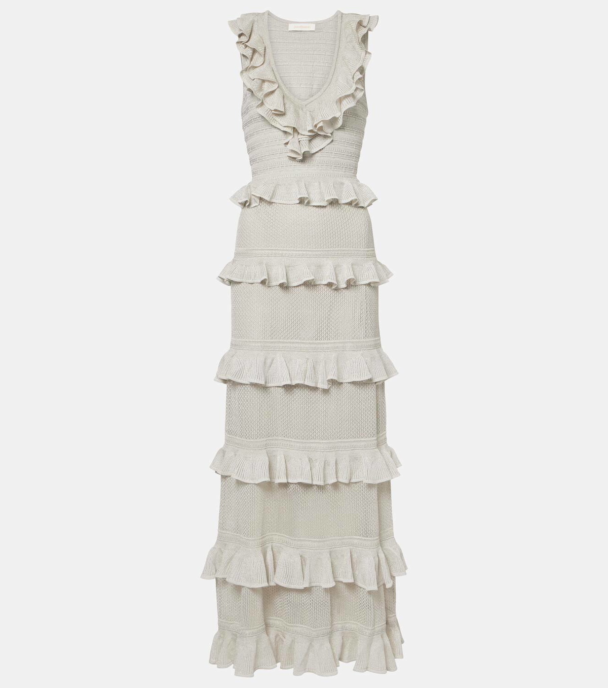 【Zimmermann】Crush Frilled knitted maxi dress Zimmermann Crush Frilled knitted maxi dress Zimmermann