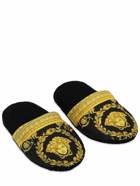 VERSACE - Barocco & Robe Cotton Slippers