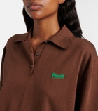 Prada Silk-blend polo sweater
