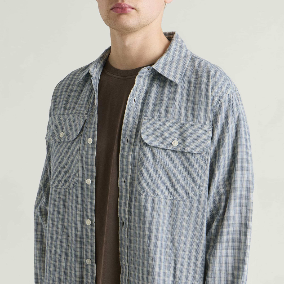 Corridor Men's Americana Check LS in Blue