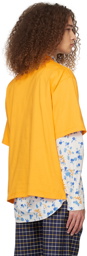 Marni Orange Dripping Flower T-Shirt