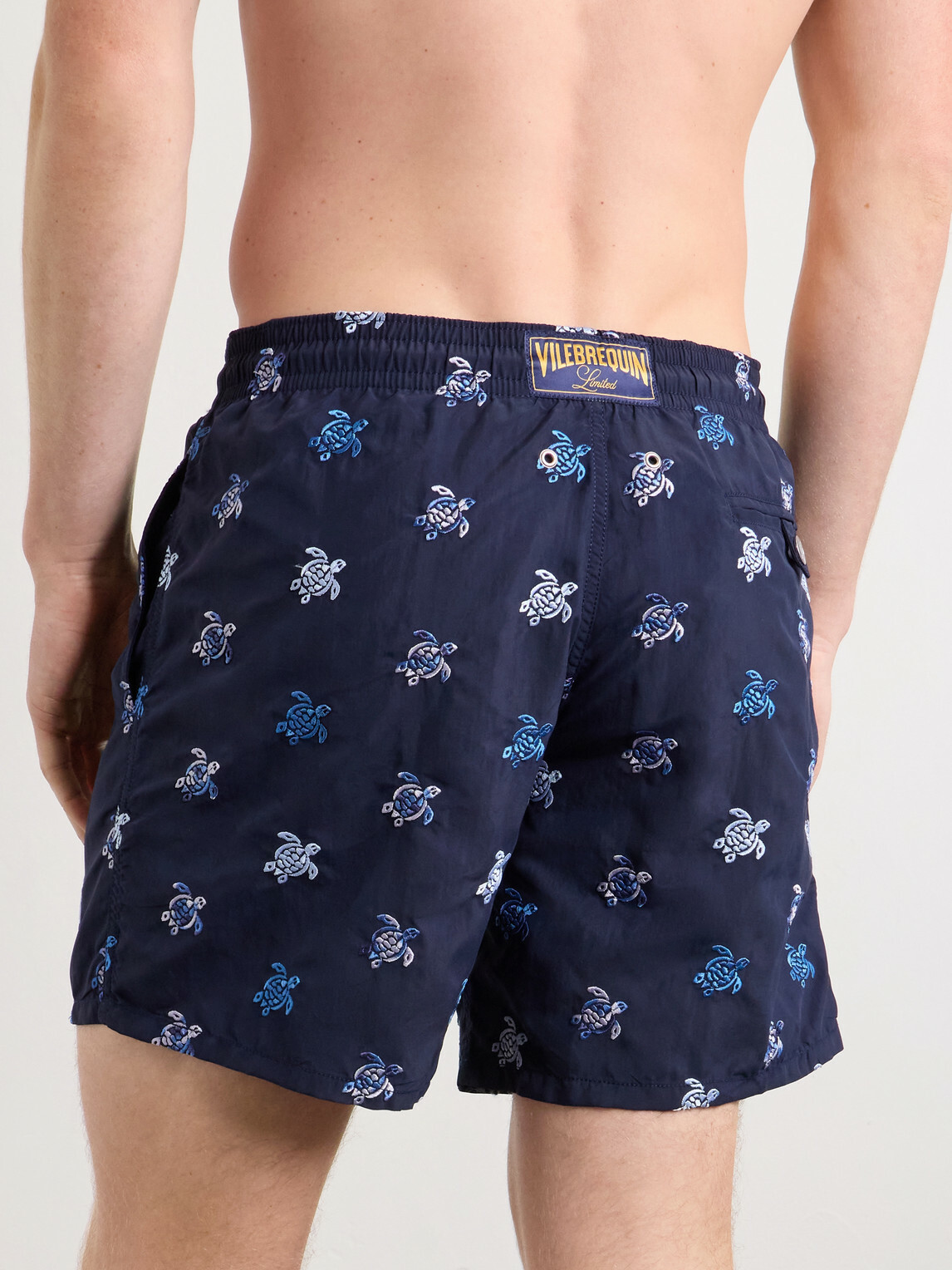 Vilebrequin - Mistral Embroidered Straight-Leg Swim Shorts - Blue