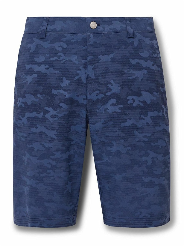Photo: Peter Millar - Shackleford Staight-Leg Camouflage-Print Recycled-Shell Golf Shorts - Blue