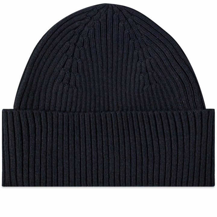 Photo: Studio Nicholson Men's Mikkel Merino Seamless Knit Beanie in Dark Navy