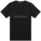 Moncler Men's Slogan Logo T-Shirt in Black