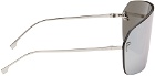 Fendi Gunmetal & Silver Fendi First Crystal Sunglasses