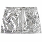 Stine Goya Women's Casey Crinkled Mini Skirt in Silver