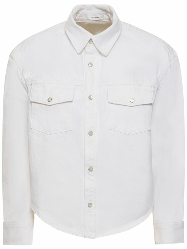 Photo: WARDROBE.NYC - Cotton Denim Shirt Jacket