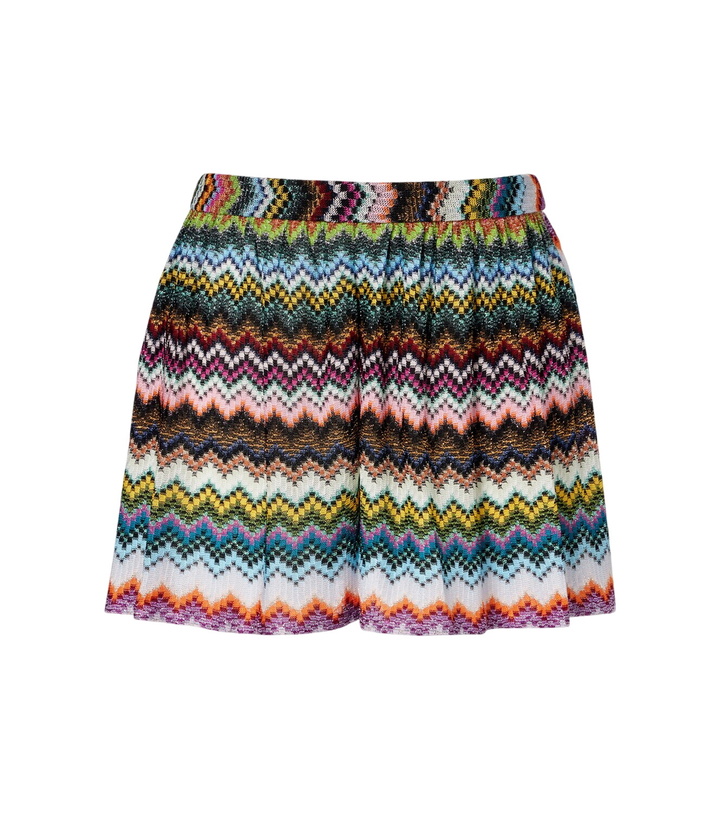 Photo: Missoni Zig Zag lamé Bermuda shorts