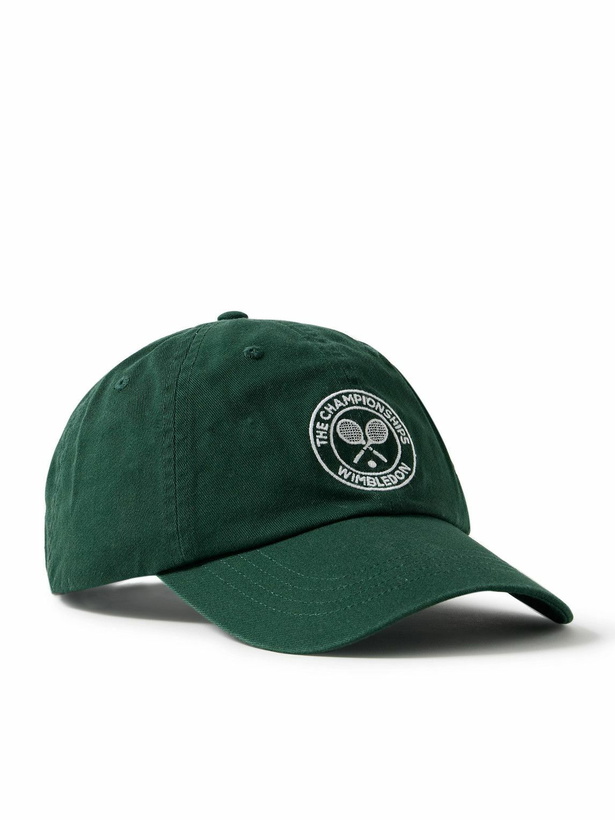 Photo: Polo Ralph Lauren - Wimbledon Logo-Embroidered Cotton-Twill Baseball Cap