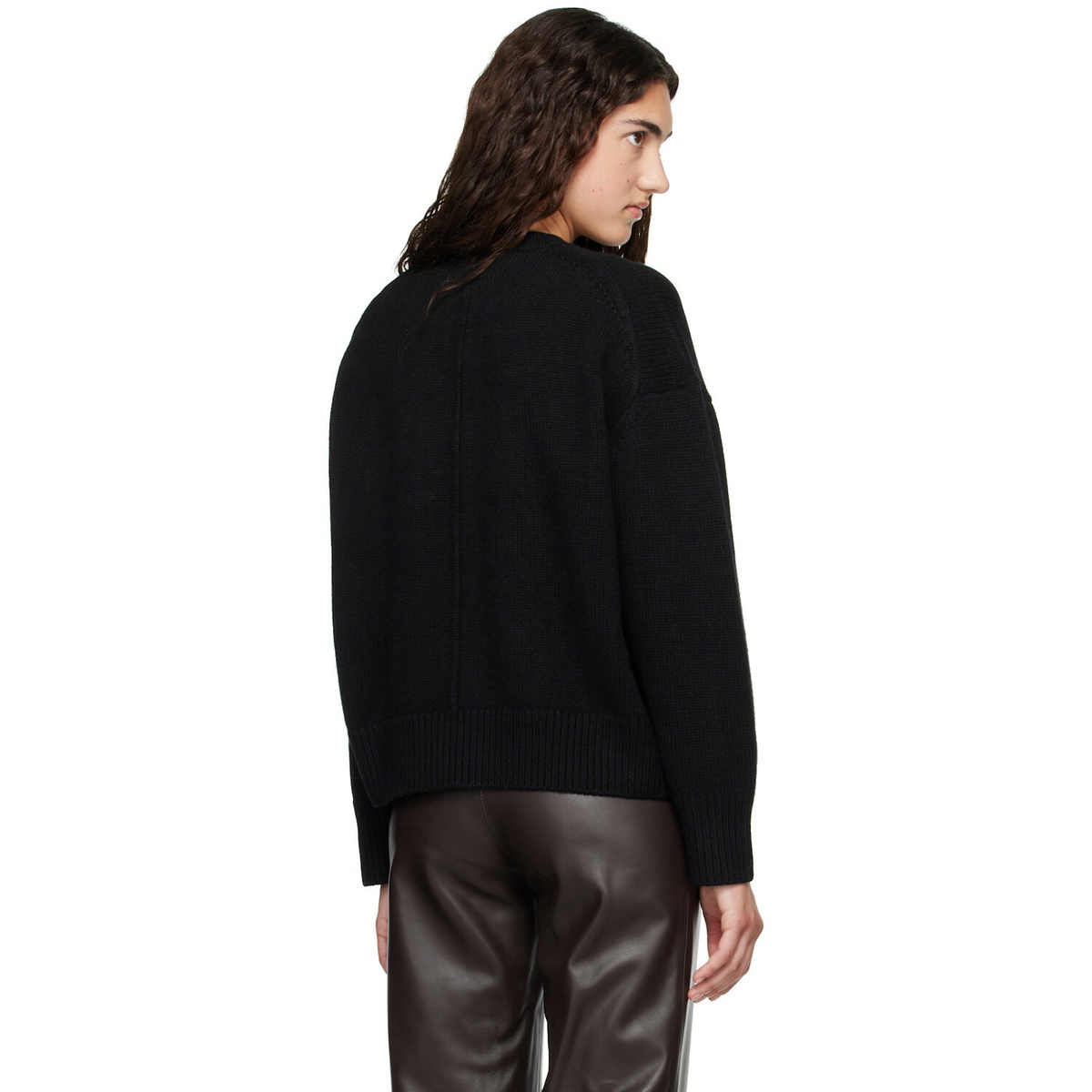 Loulou de Saison Black PIA LDS Oversized Sweater