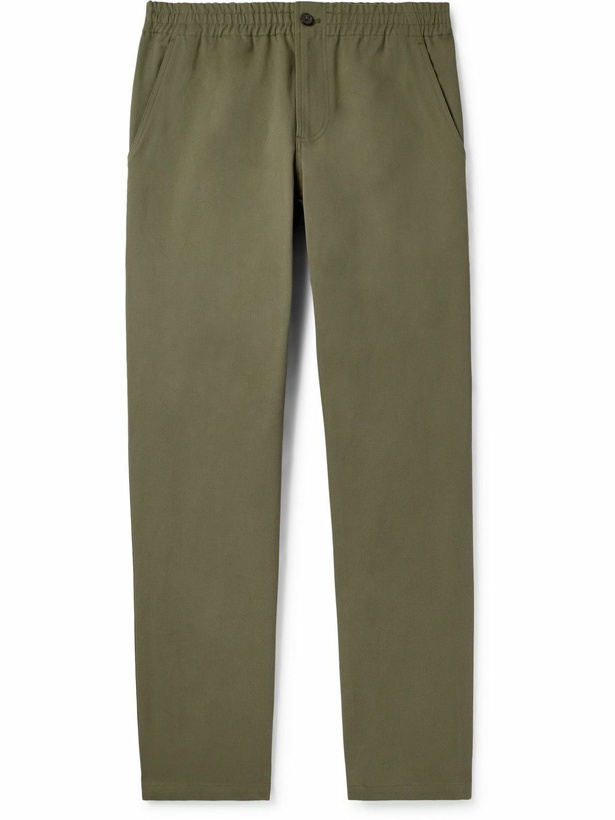 Photo: A.P.C. - Chuck Straight-Leg Cotton-Twill Trousers - Green