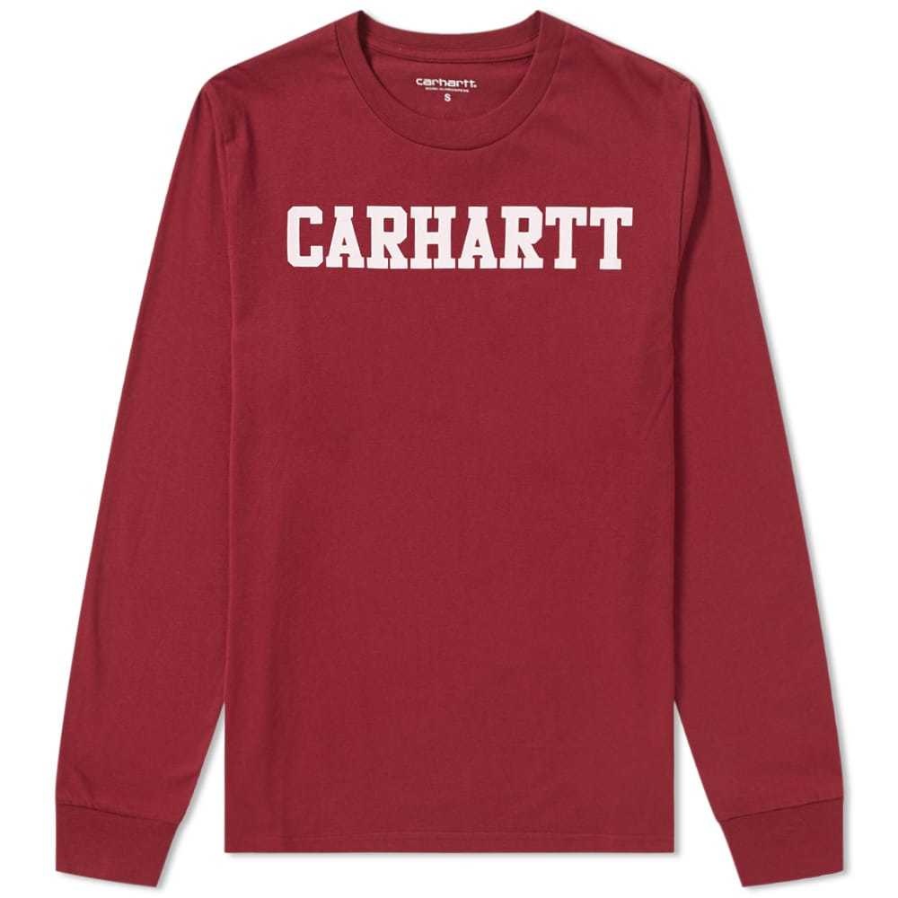 Carhartt Long Sleeve College Tee Burgundy Carhartt WIP