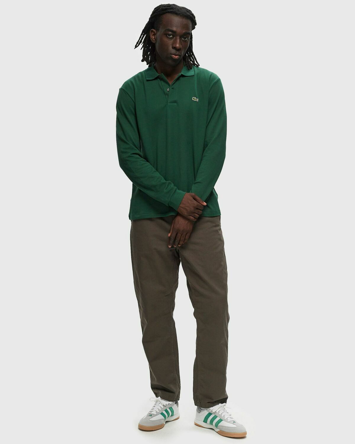 Lacoste Polo Classique Lacoste L.12.12 a Manches Longues Green Polos Lacoste