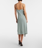 Acne Studios Bow-detail silk midi dress