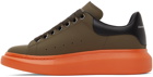 Alexander McQueen SSENSE Exclusive Khaki & Black Oversized Sneakers