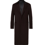 Berluti - Velvet-Trimmed Cashmere Overcoat - Men - Dark brown