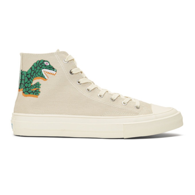 Photo: PS by Paul Smith Off-White Kirk Green Dino Sneakers