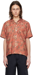 Kartik Research Red & Beige Print Shirt