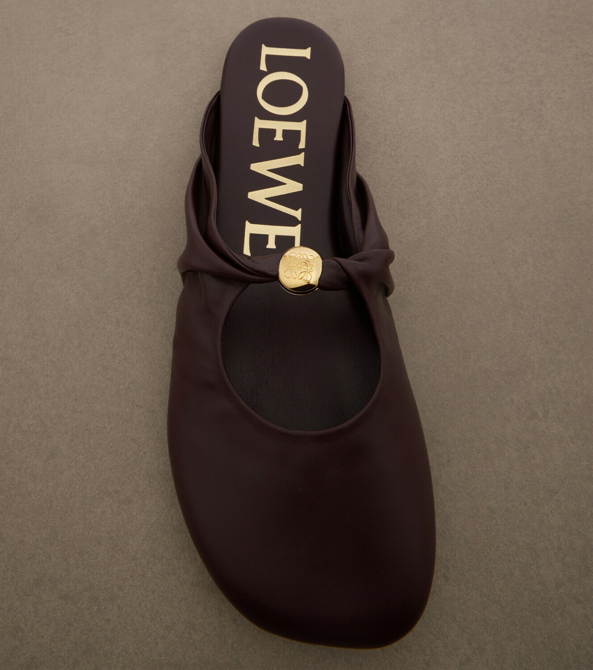 Loewe Pebble Soft leather mules
