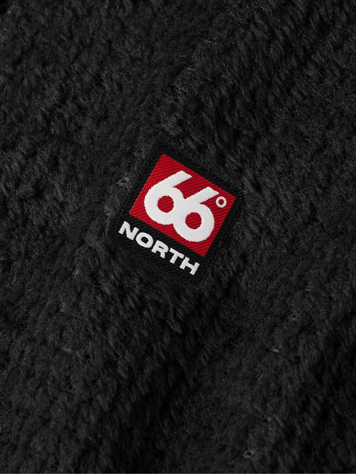 66 North - Hrannar Logo-Appliquéd Waffle-Knit Polartec® Alpha® Half-Zip Sweatshirt - Black