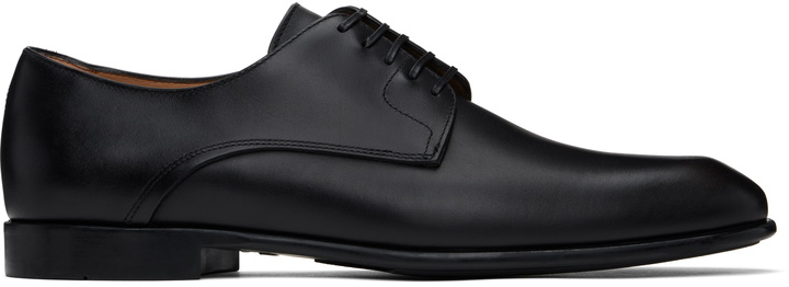Photo: Ferragamo Black Two Tone Derbys