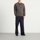 Puma x JJJJound T7 Long Sleeve Polo in Chocolate