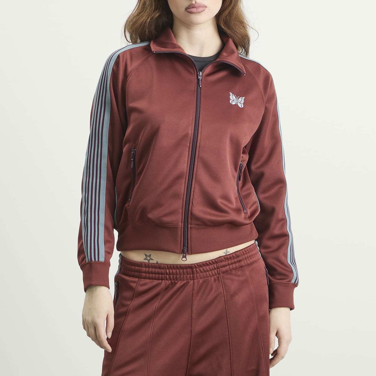 Needles Women's Track Jacket in Rust