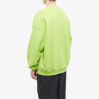 Acne Studios Men's Fyre Bubble Logo Crew Sweat in Lime Green