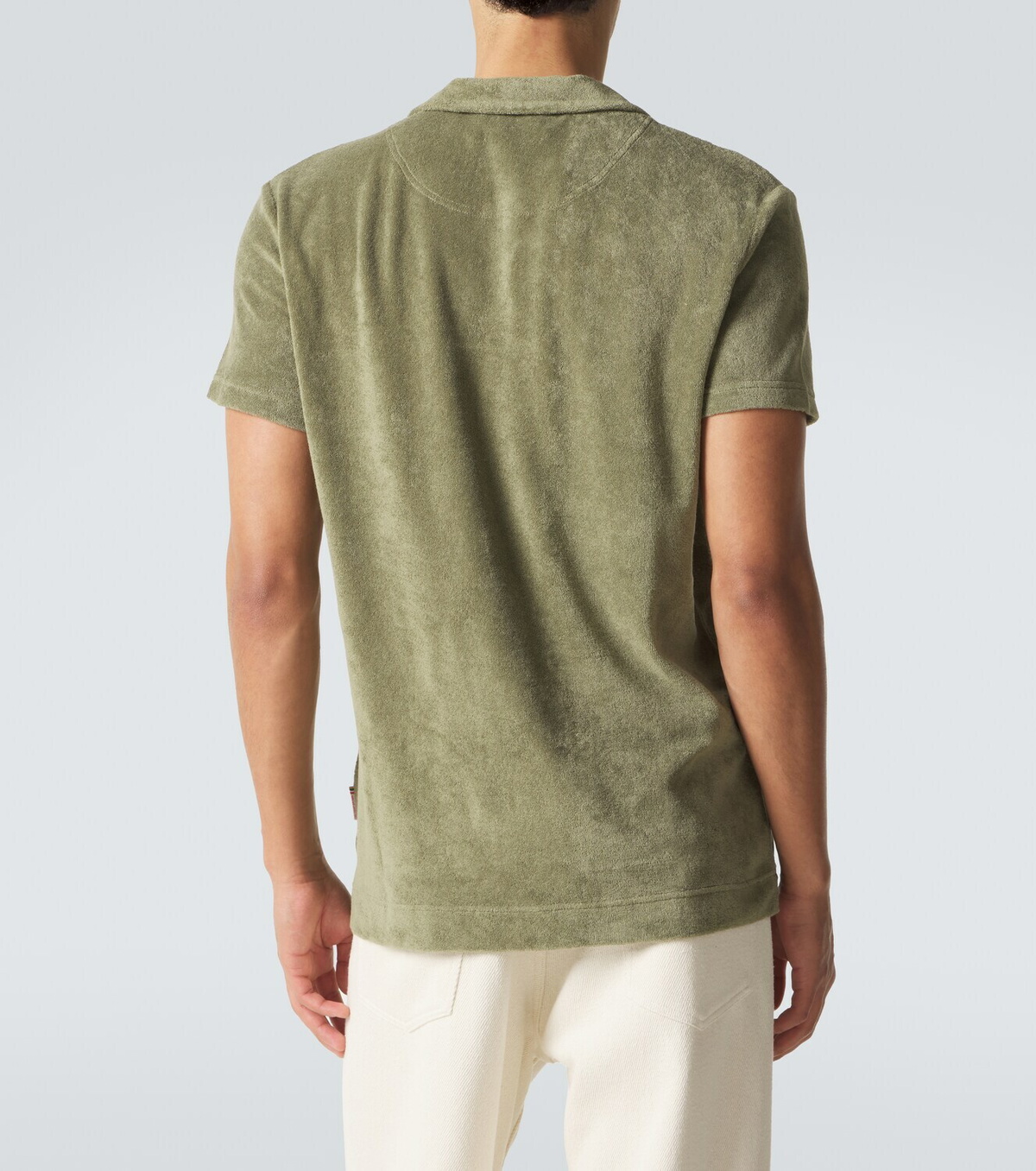 Orlebar Brown Terry cotton toweling polo shirt