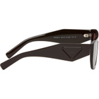 Prada Eyewear Brown Triangle Logo Sunglasses