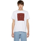 Saturdays NYC White Stencil Grid T-Shirt