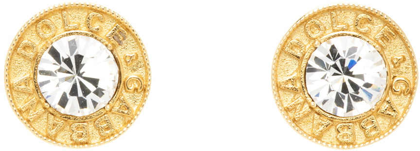 Dolce&Gabbana Gold Logo Earrings