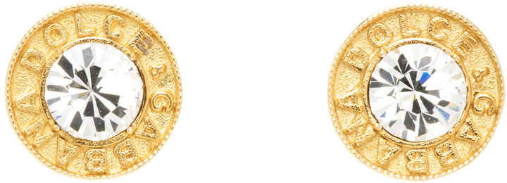 Photo: Dolce&Gabbana Gold Logo Earrings