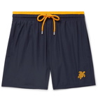 Vilebrequin - Mokami Mid-Length Embroidered Swim Shorts - Men - Navy