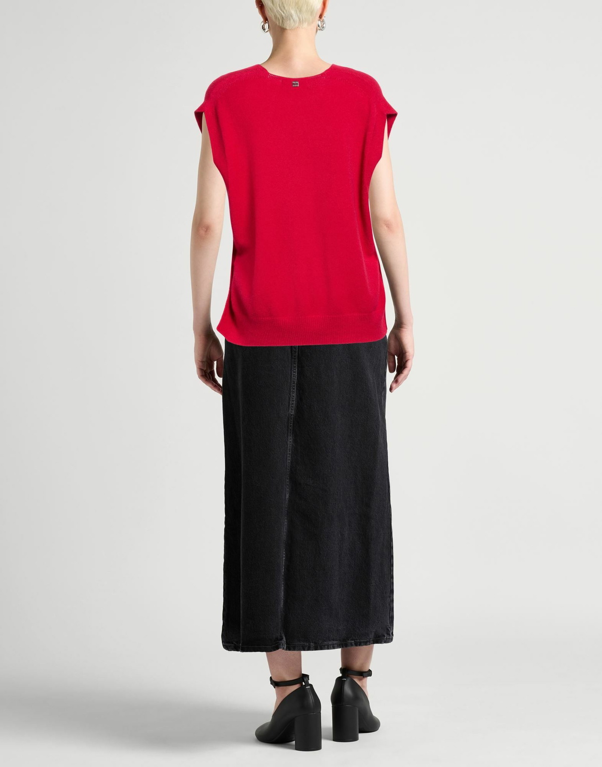 Manila Grace Womens Sweater in Red