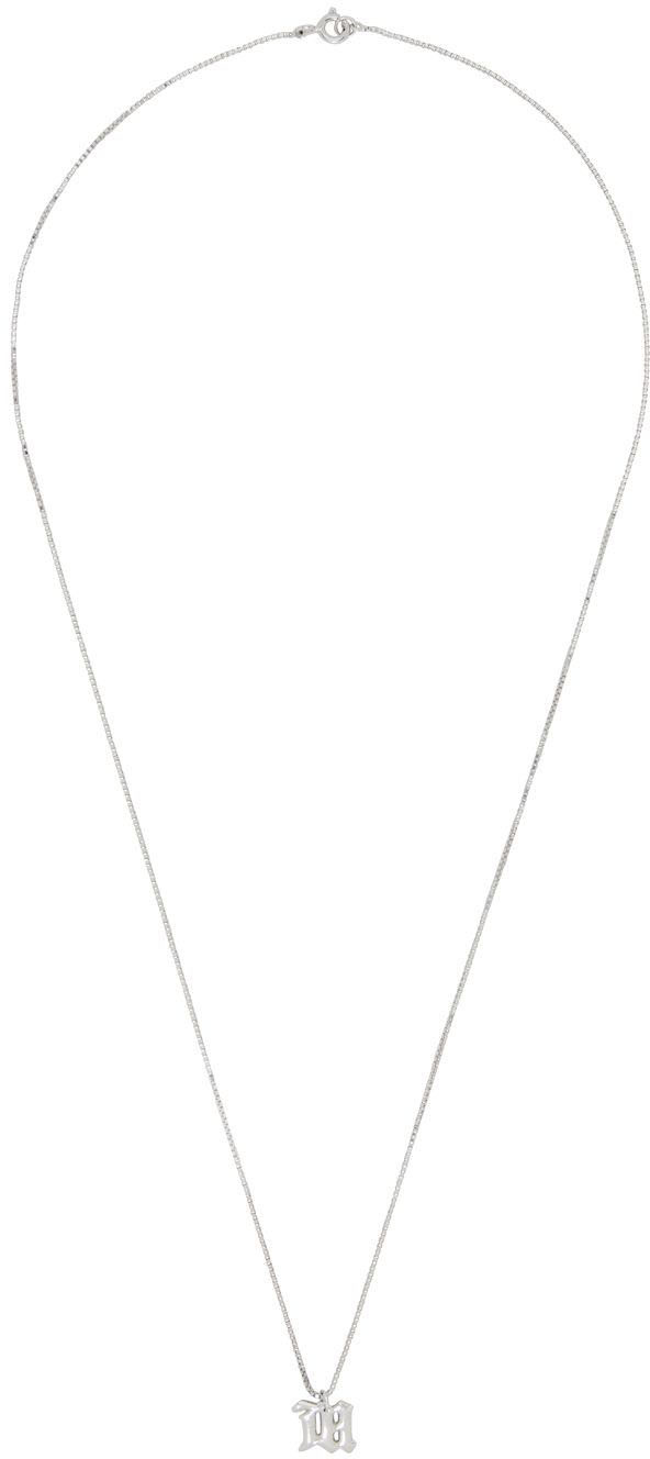 MISBHV Silver 'The M' Necklace