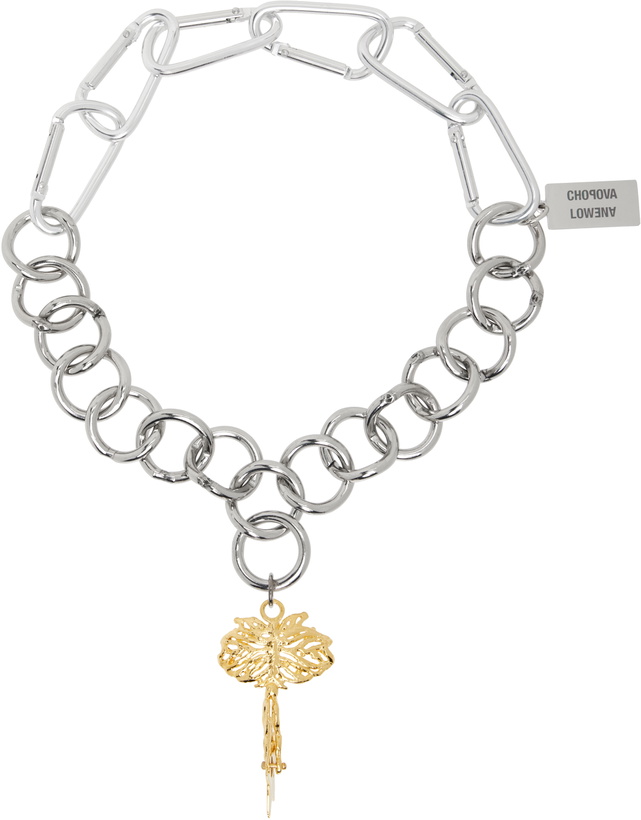 Photo: Chopova Lowena Silver Fly Away Necklace