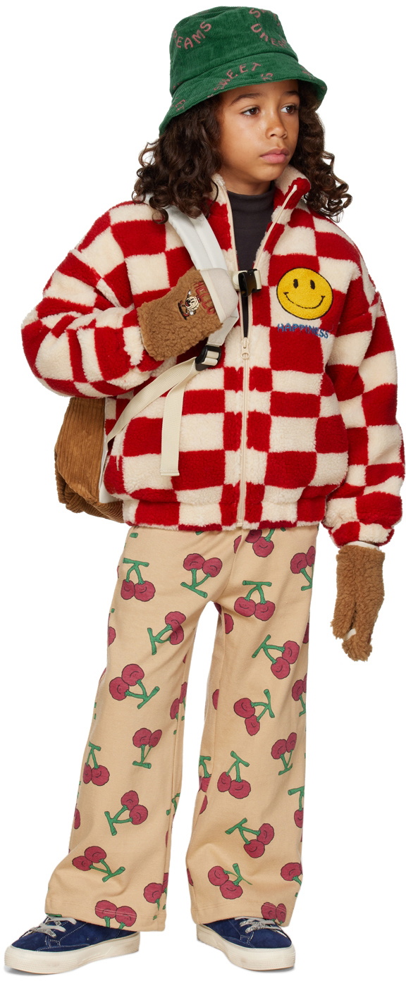 JELLYMALLOW RED CHECK PATTERN PANTS KIDS JELLYMALLOW RED CHECK PATTERN PANTS KIDS