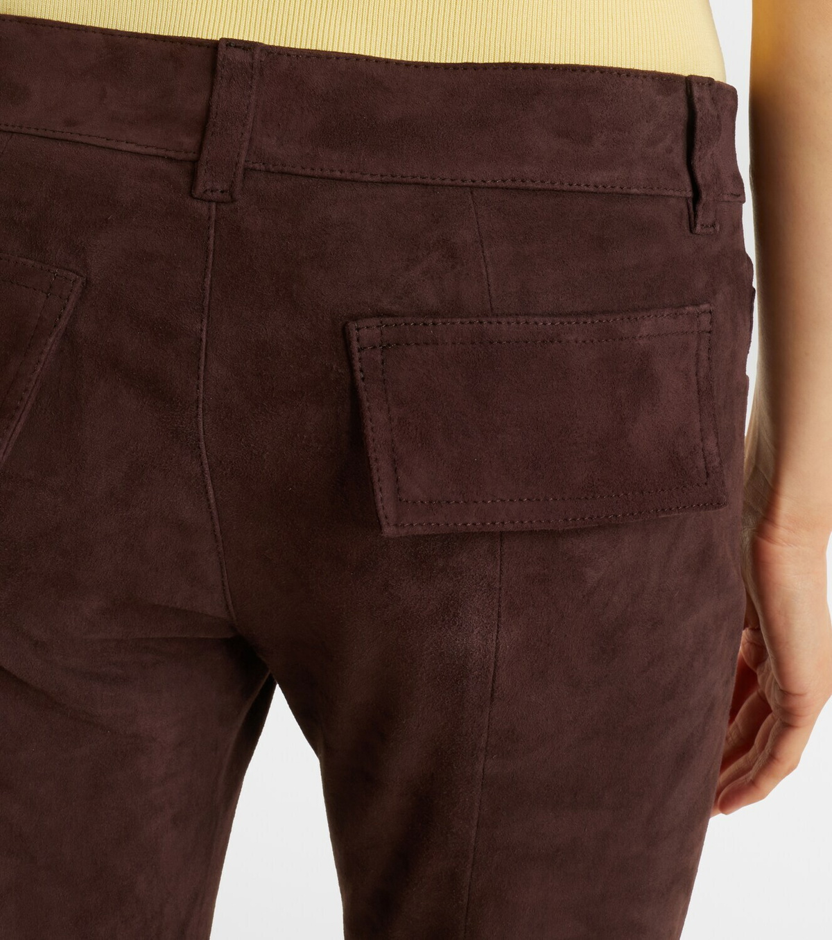 Stouls Pawlonia suede flared pants