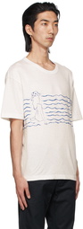 Visvim White & Blue Jumbo T-Shirt