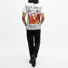 Endless Joy Women's Tiger Back Print T-Shirt in White