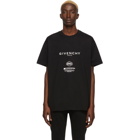 Givenchy Black Text Print T-Shirt