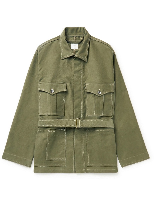 Photo: L.E.J - Belted Cotton-Twill Jacket - Green