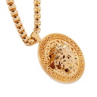 Versace Men's Medusa Head Medallion Necklace in Gold