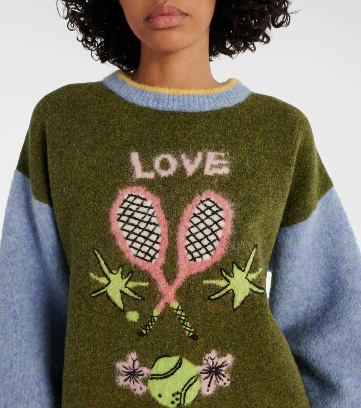 Alémais Anouk wool, alpaca, and mohair-blend sweater