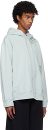 MM6 Maison Margiela Blue Printed Hoodie