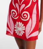 Cala de la Cruz Ancona printed linen minidress